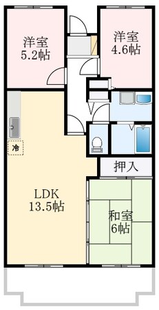 泉ケ丘駅 徒歩15分 5階の物件間取画像